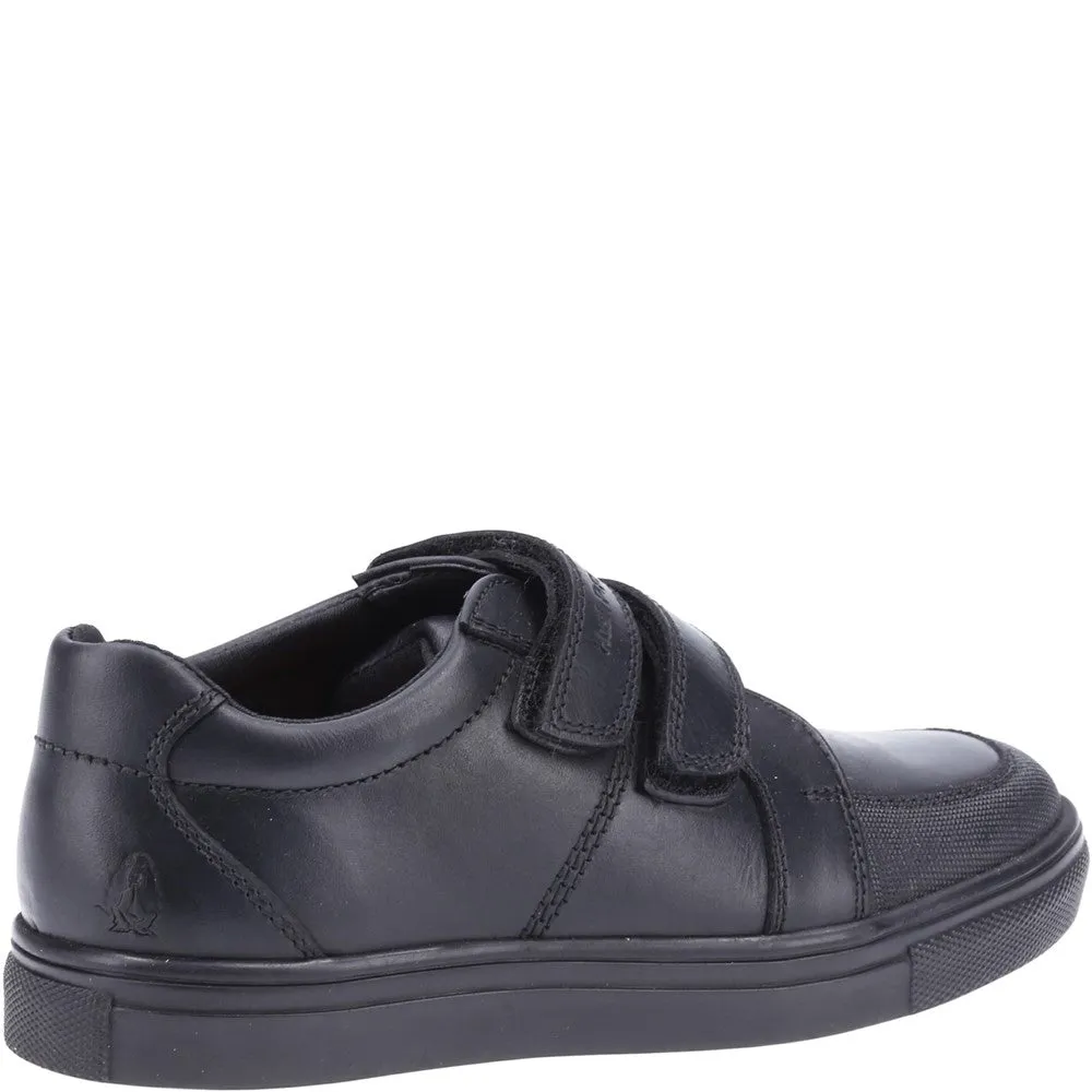 Black Santos Junior School Shoes