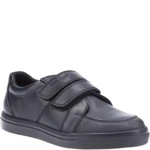 Black Santos Junior School Shoes