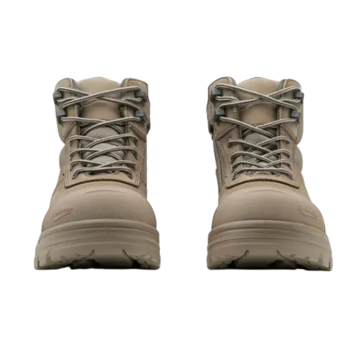 BLUNDSTONE 8553 RotoFlex Zip Safety Boot - Stone