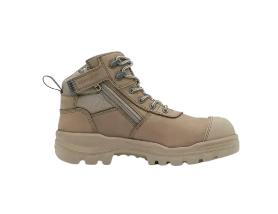 BLUNDSTONE 8553 RotoFlex Zip Safety Boot - Stone