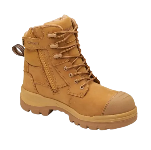 BLUNDSTONE 8560 RotoFlex 6" Zip Safety Boot - Wheat