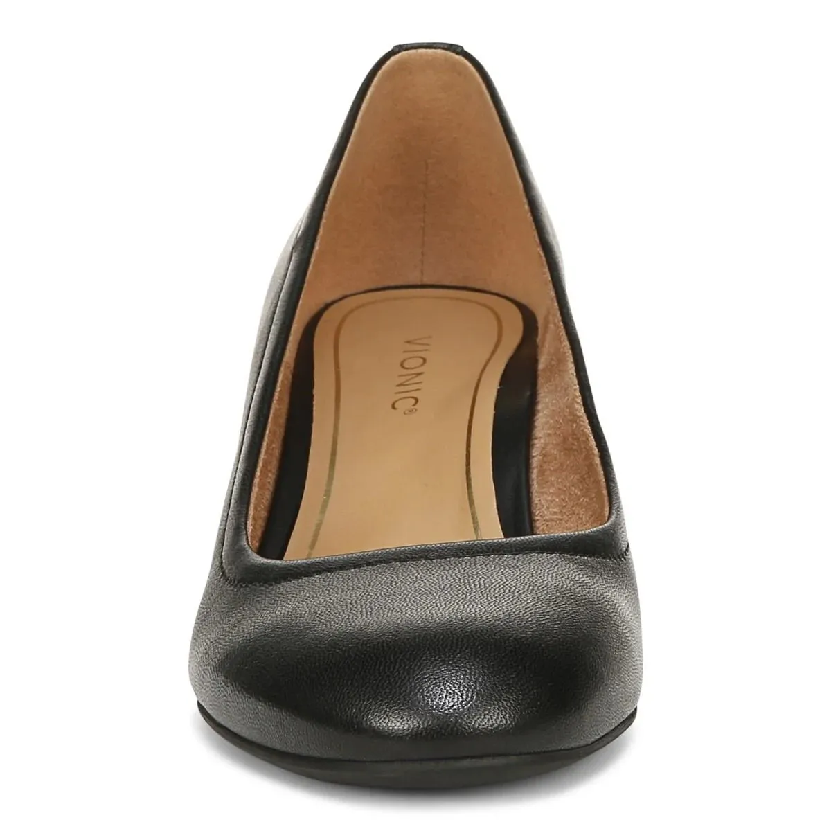 Carmel Pump Heel in Nappa Black CLOSEOUTS