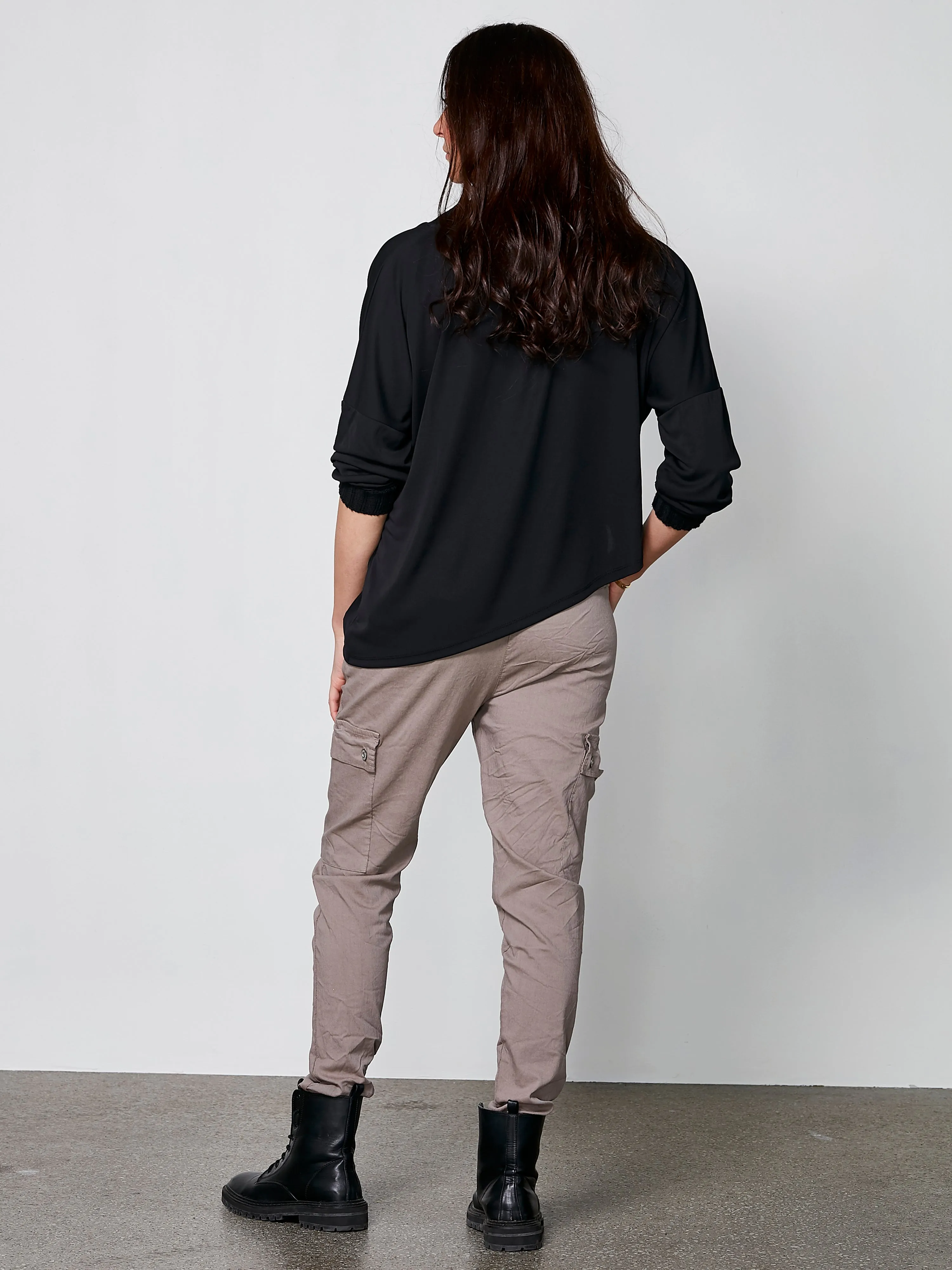 CARMEN YNDE trousers - Mud