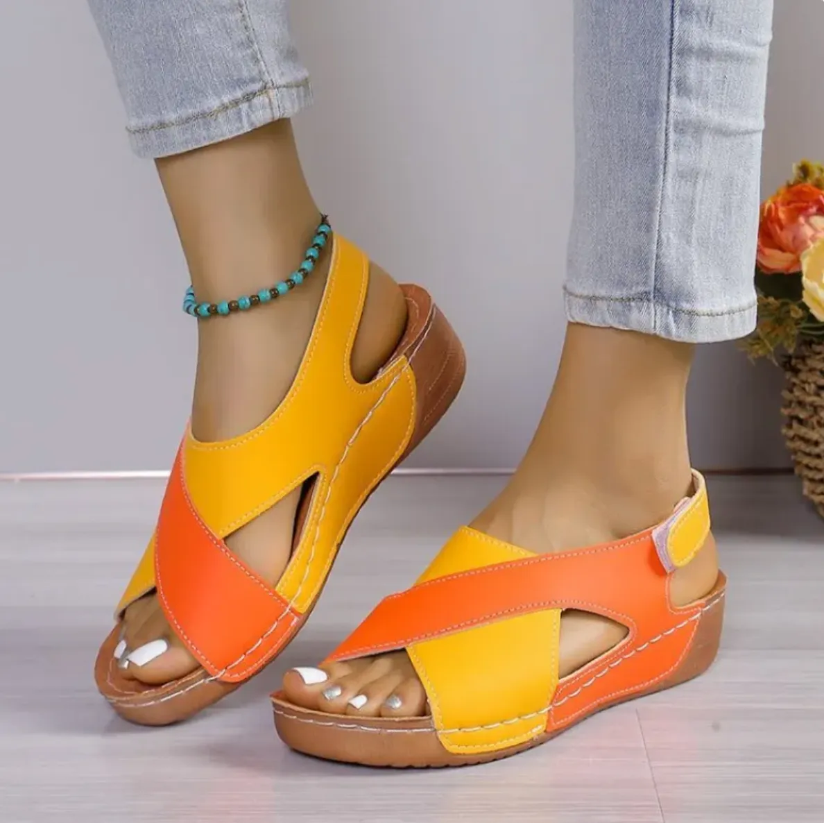 Deloris | Lightweight Comfort Wedge Sandals