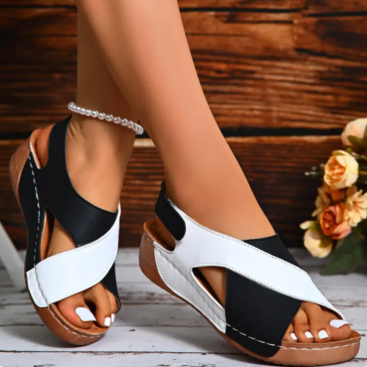 Deloris | Lightweight Comfort Wedge Sandals