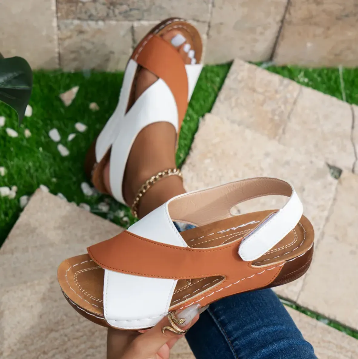 Deloris | Lightweight Comfort Wedge Sandals