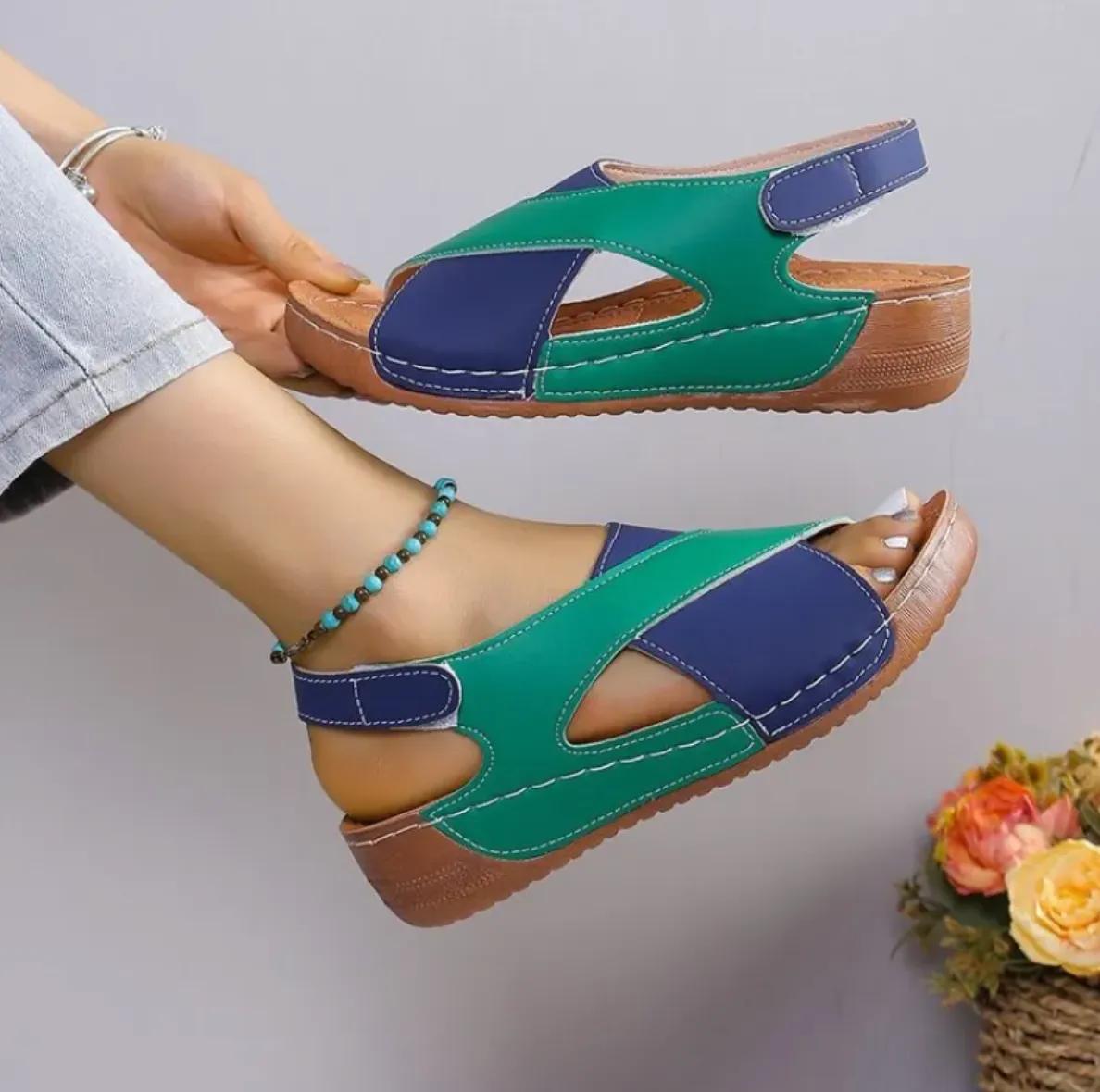 Deloris | Lightweight Comfort Wedge Sandals