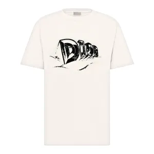 Dior Graffiti White T Shirt