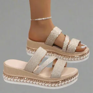 Helga | Luxurious Comfort Wedge Sandals Crafted from Premium Materials