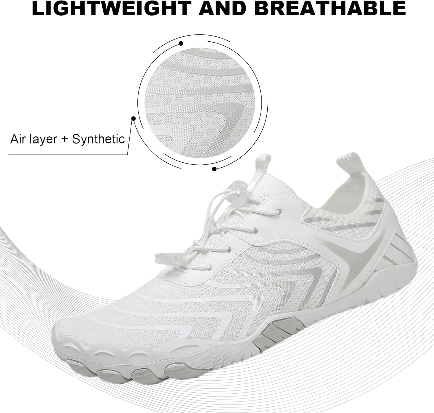 Hike Barefoot Shoes for Women Men Footwear Pro Barefoot Shoes with Wide Toe Box, Healthy & Non-Slip Breathable Athletic Beach Pool Surf Hiking Walking