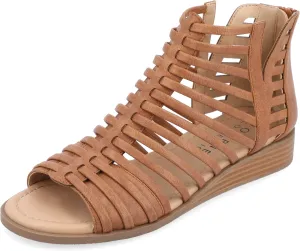 Journee Women's Comfort Foam Delilah Sliver Wedge Sandals