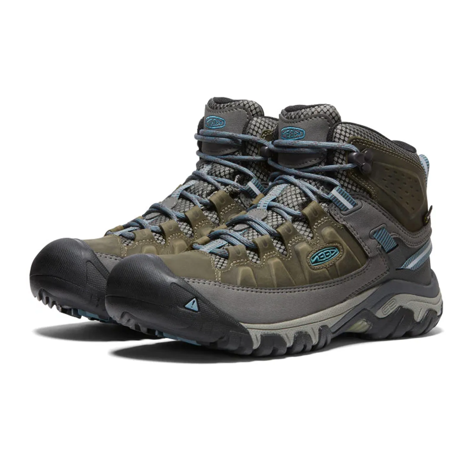 Keen Targhee III Waterproof Mid Hiking Boot (Women) - Magnet/Atlantic Blue