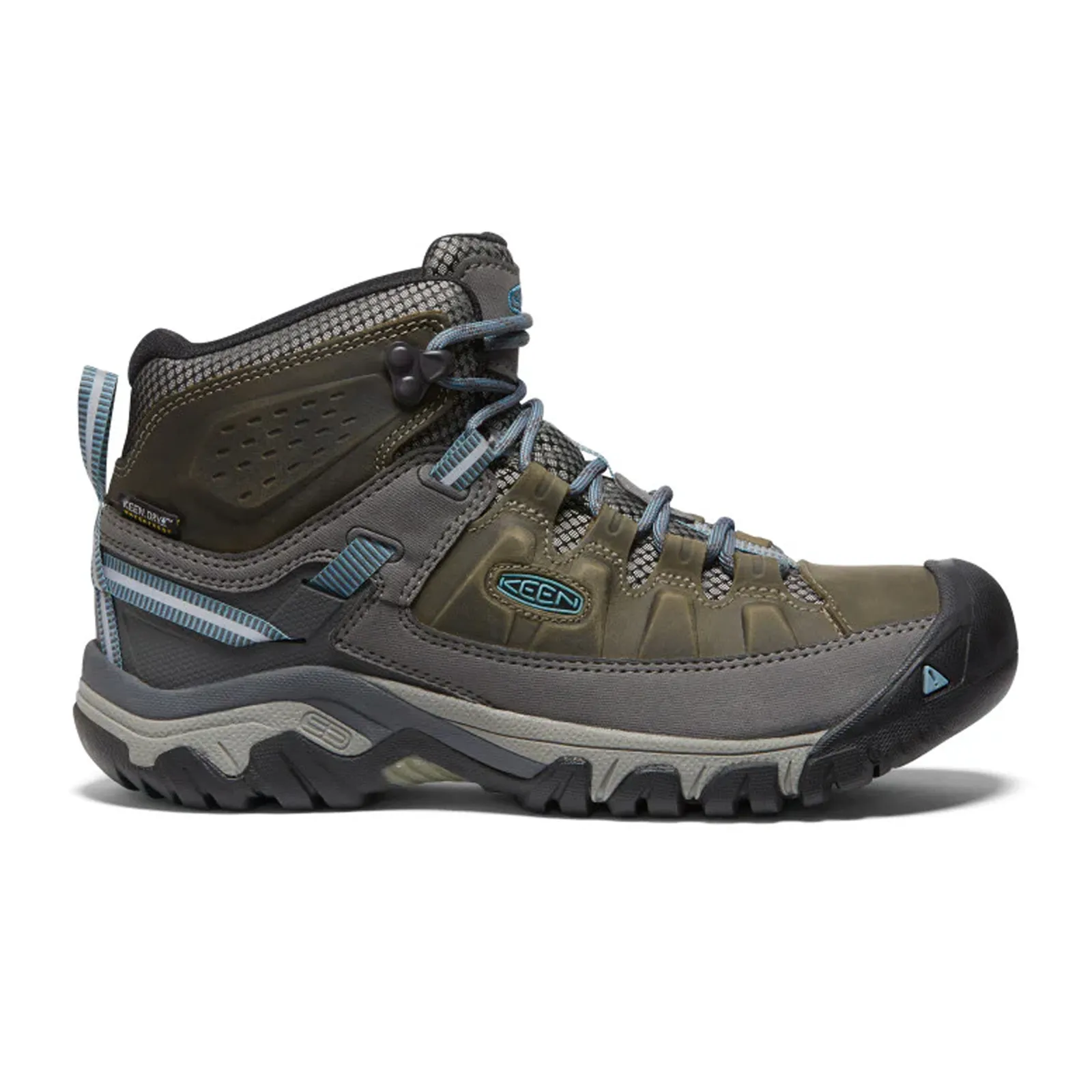 Keen Targhee III Waterproof Mid Hiking Boot (Women) - Magnet/Atlantic Blue