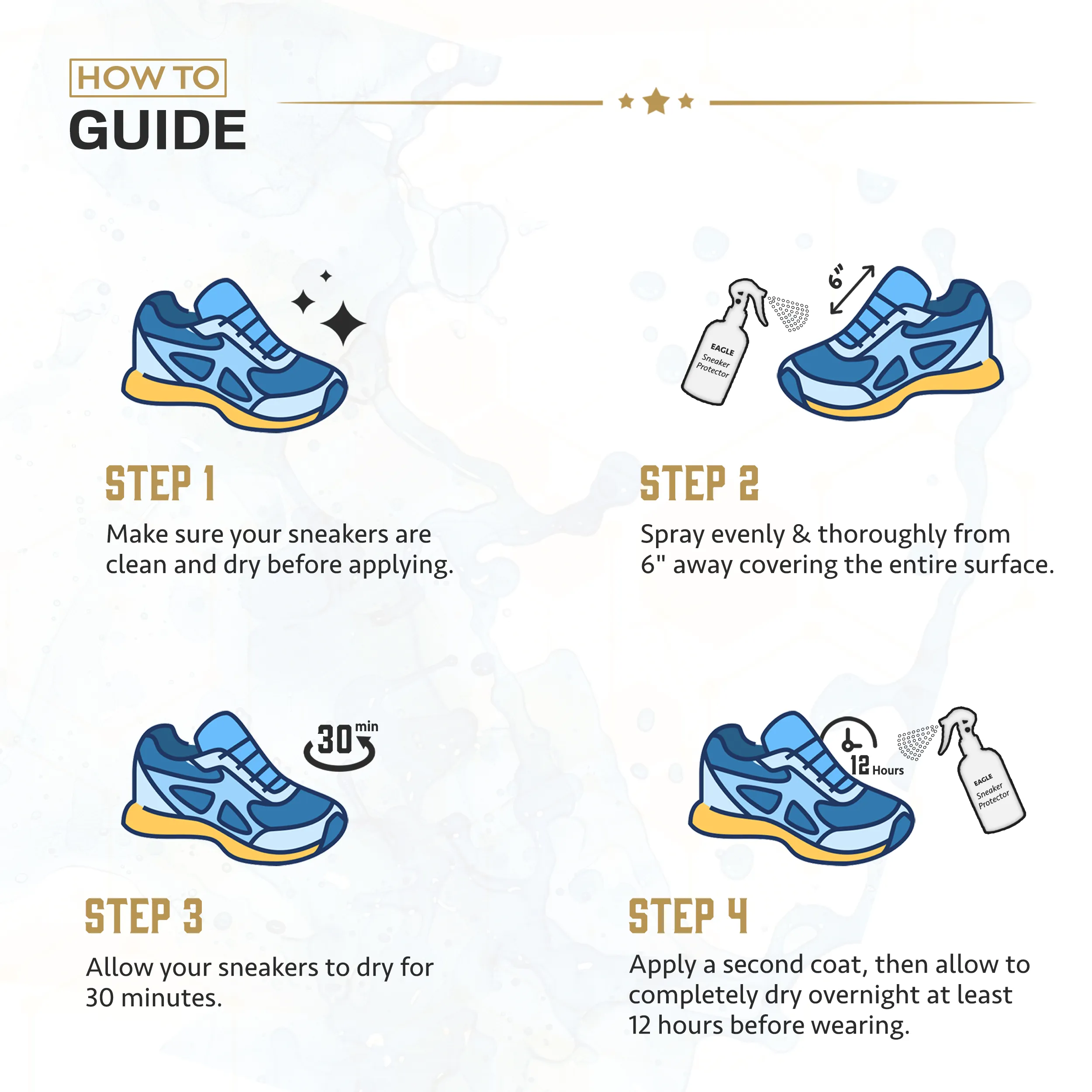 Leather Hero Shoe Protector Spray - Waterproof Spray for Shoes(10oz) White Shoe Water and Stain Repellent Spray Sneaker Protector Spray for Canvas, Mesh, Leather, & Vinyl