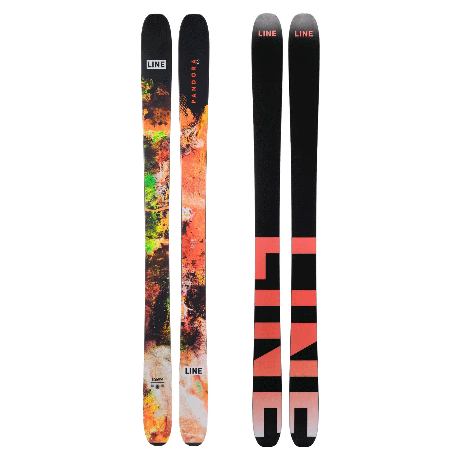 Line Pandora 106 Ski 2025   Marker Griffon 13 ID Ski Binding (Black) Package