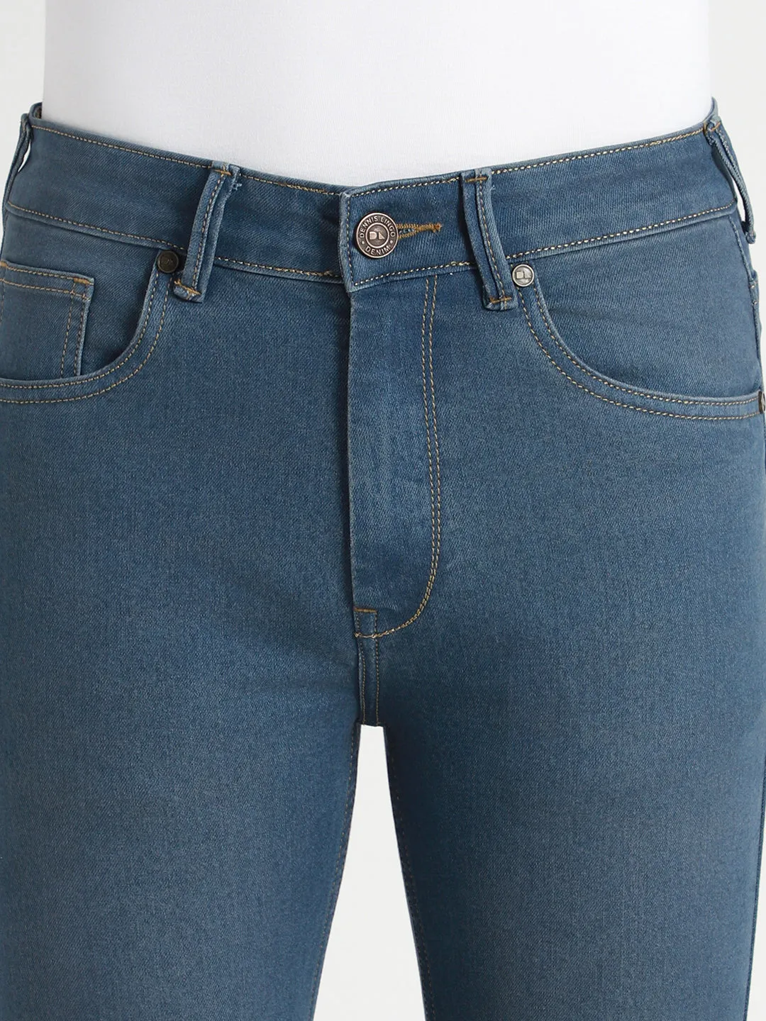 Men's Boot Cut Washed MID BLUE Jeans