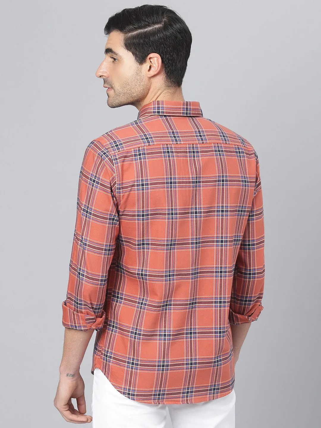 Men's Cuban Collar Regular Fit Print Multicolour Casual Shirt