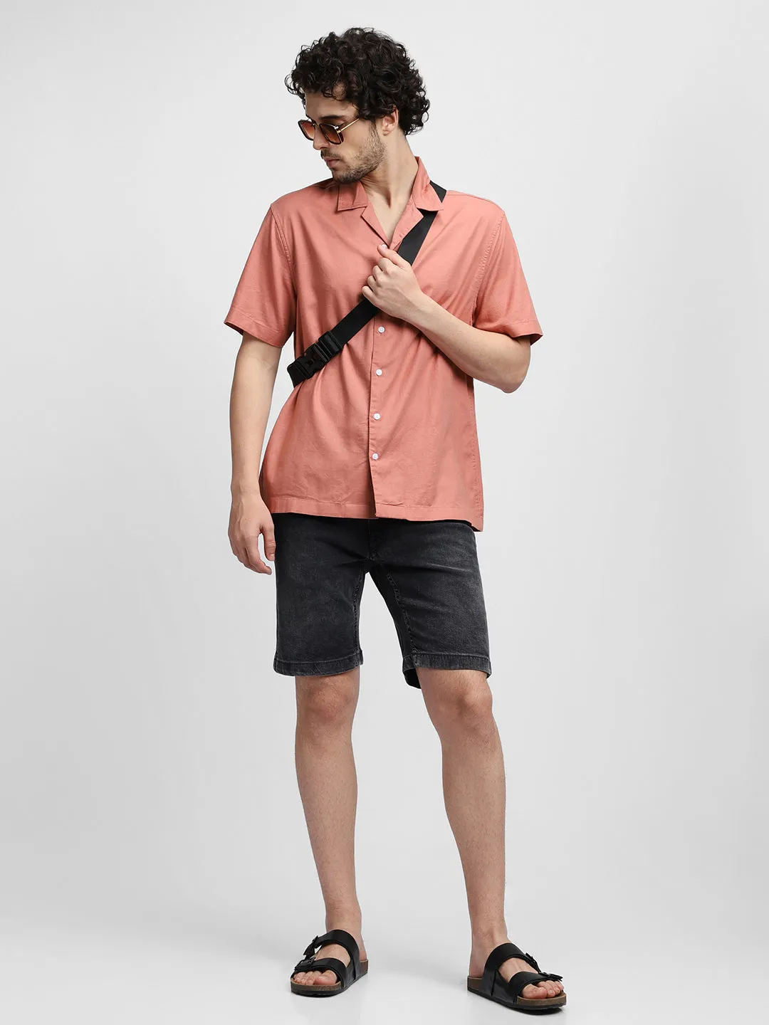 Men's Shirt Collar Regular Fit Abstract Print Sky Shirt
