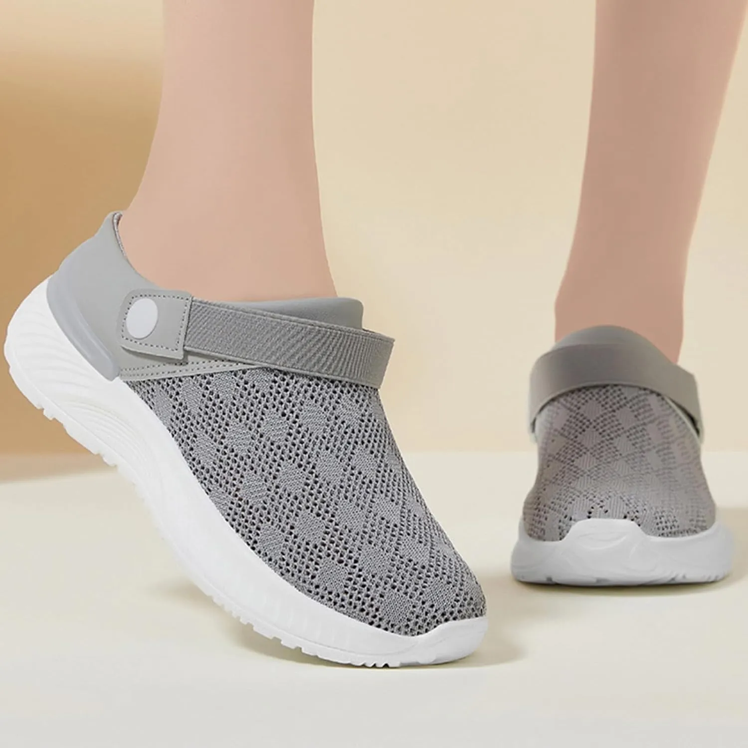 Mens Womens Mules & Clogs Garden Shoes Summer Breathable Mesh Walking Mules Sneakers Open Back Slip On Shoes Non-Slip Outdoor Beach Sandals Unisex Casual Slipper Closed Toe Slides