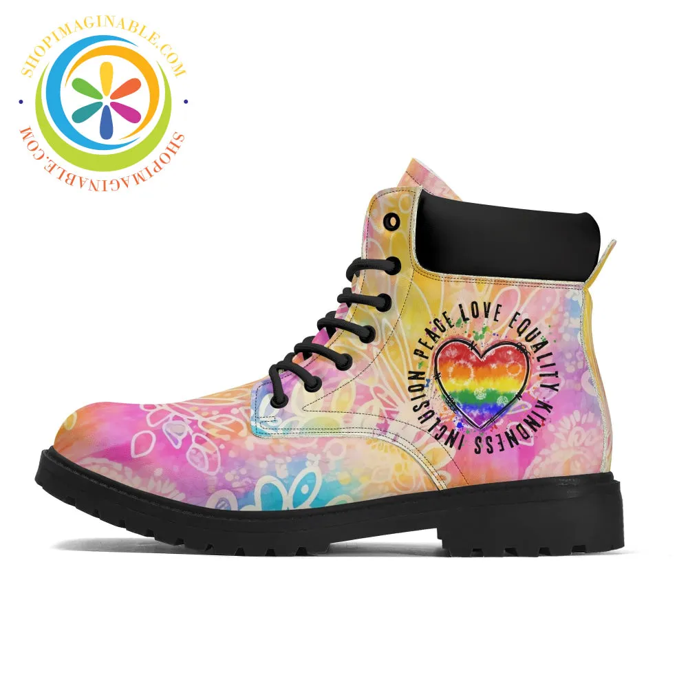 Peace • Love • Equality • Women's Boots
