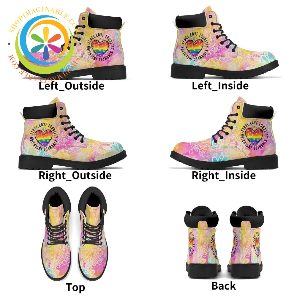 Peace • Love • Equality • Women's Boots