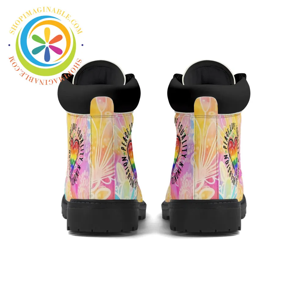 Peace • Love • Equality • Women's Boots