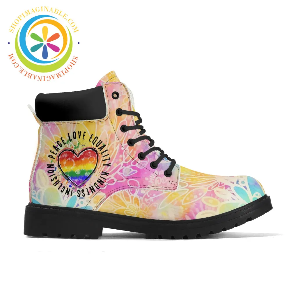 Peace • Love • Equality • Women's Boots