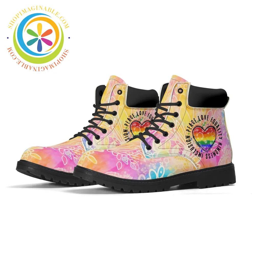 Peace • Love • Equality • Women's Boots