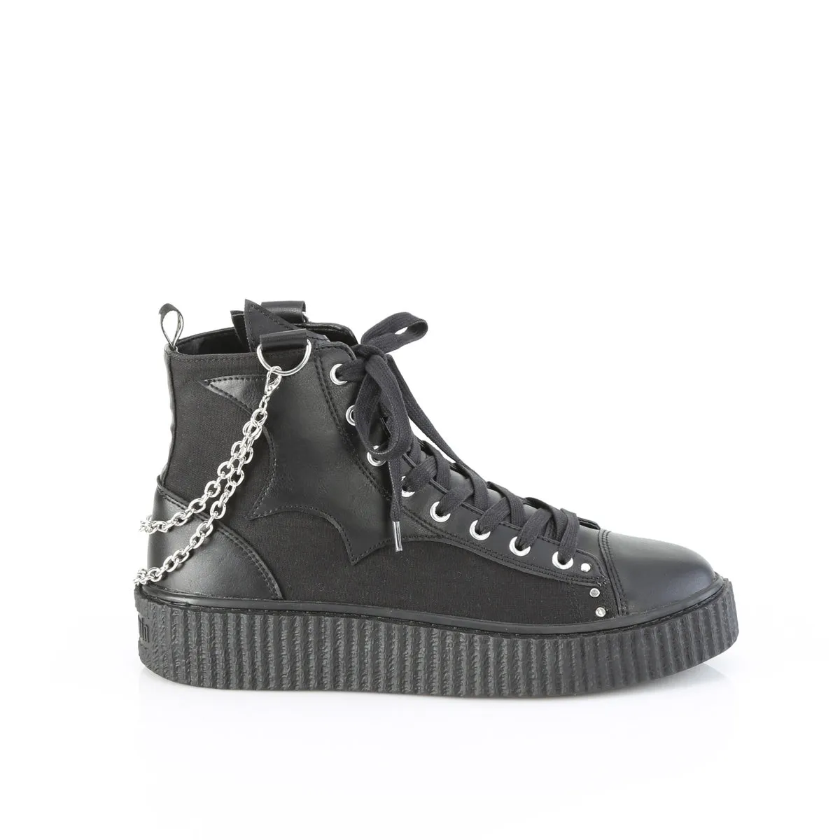 Sneeker 230 High Top Ankle Creeper Unisex Sneaker - Demonia Direct