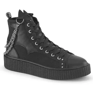 Sneeker 230 High Top Ankle Creeper Unisex Sneaker - Demonia Direct
