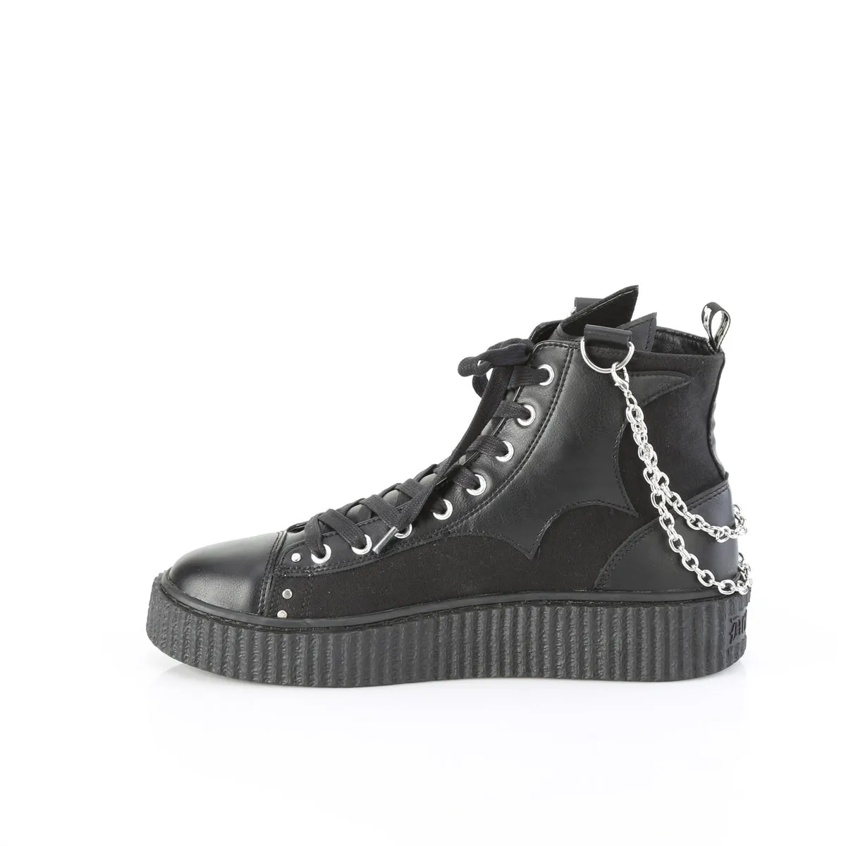 Sneeker 230 High Top Ankle Creeper Unisex Sneaker - Demonia Direct