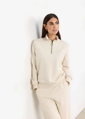 Soya Concept - Odette 3 Cream Zip Sweater