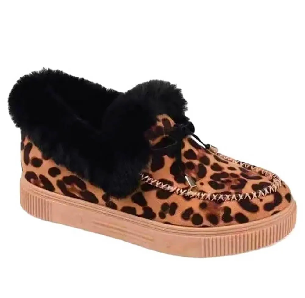 Women's Boots Round Head Thick Sole Orthopedic Arch-Support Thick Warm Cotton Shoes