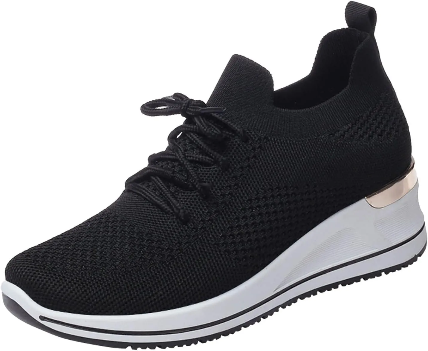 Womens Comfortable Slip On Sneakers Casual Walking Shoes Lightweight Canvas Flats Elastic Non Slip Loafers